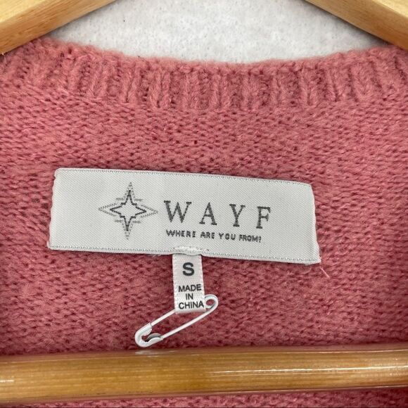 -WAYF Tie Waist Wool Blend Mockneck Sweater NWOT S - Picture 7 of 10
